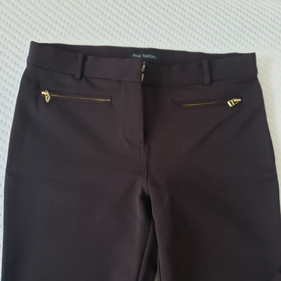 NEW Pink Tartan Trouser Pants Size 4 - Picture 3 of 10